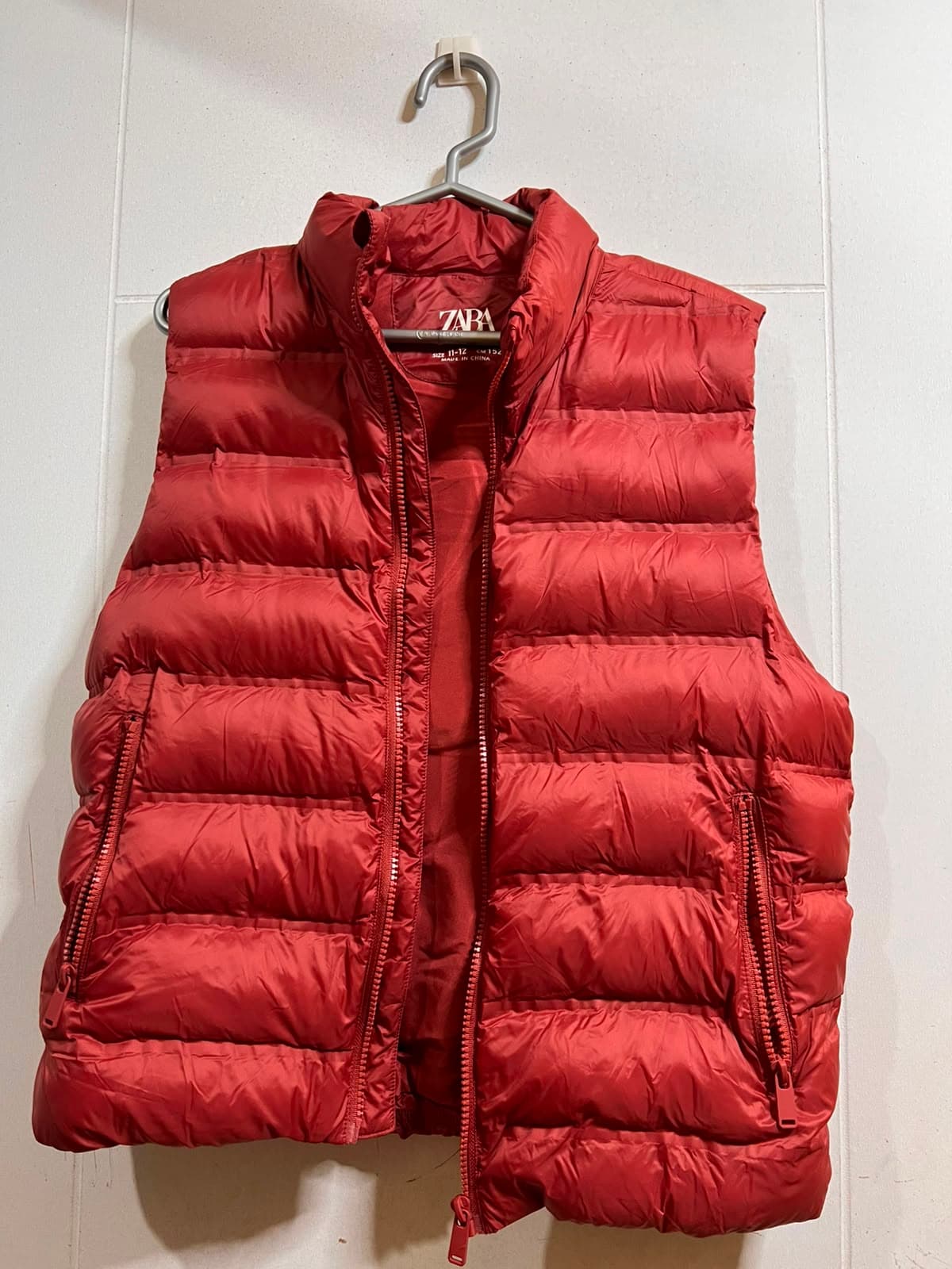 Chaleco Acolchado Rojo Zara Kids/Juvenil